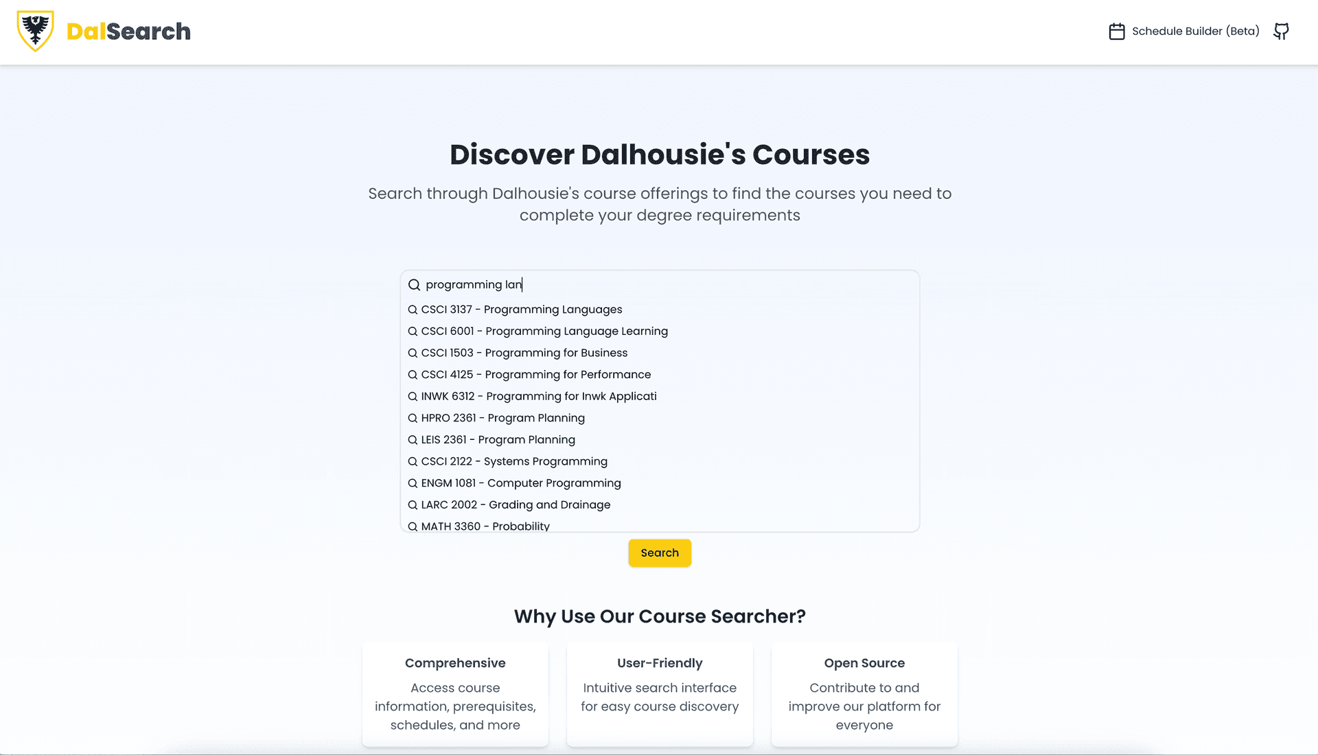 DalSearch screenshot 2