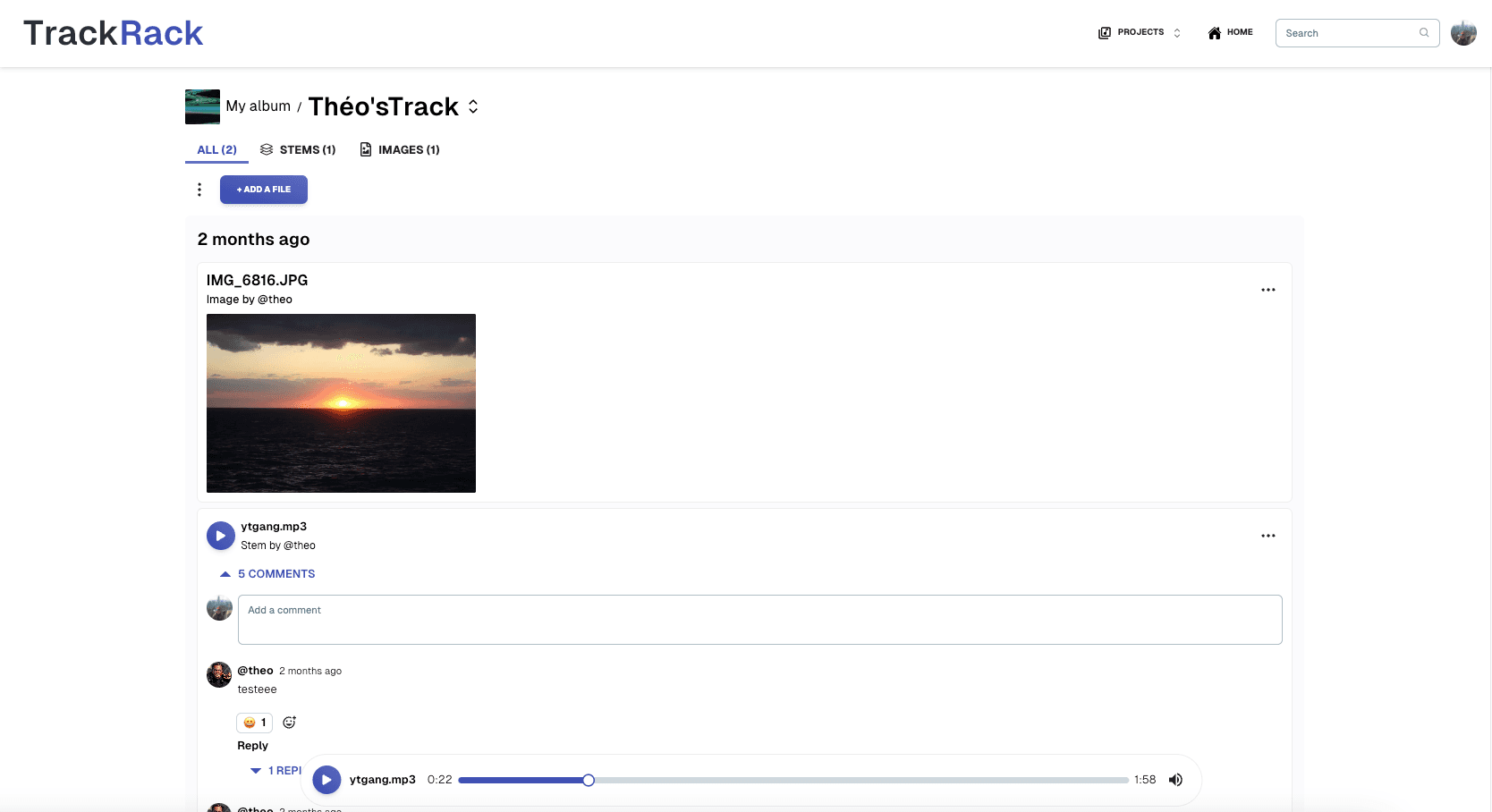 TrackRack screenshot 2